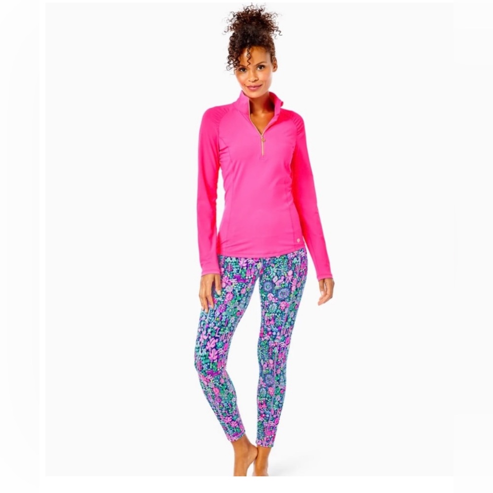 Lilly Pulitzer Leggings in Low Tide Navy Jewel Print